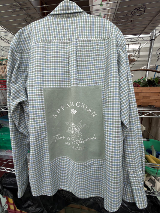 Appalachian Teas and Botanicals Graphic Repurposed Tee Graphic and Cotton Shirt Women's Shirt