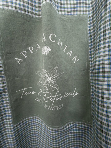 Appalachian Teas and Botanicals Graphic Repurposed Tee Graphic and Cotton Shirt Women's Shirt