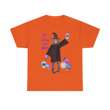 This Witch Collects Balls Halloween Crystal Balls Unisex Short Sleeve Cotton Tee Shirt Original Design