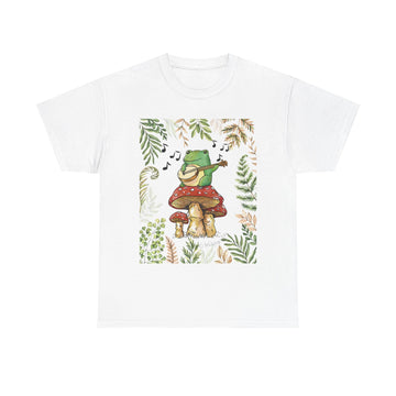 Froggy Mountain Breakdown Unisex Short Sleeve Cotton Tee Shirt Whitetop Arts