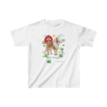 Got Treat Cute Pony Kids Short Sleeve Cotton Tee Shirt Whitetop Arts