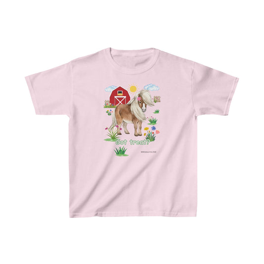 Got Treat Cute Pony Kids Short Sleeve Cotton Tee Shirt Whitetop Arts