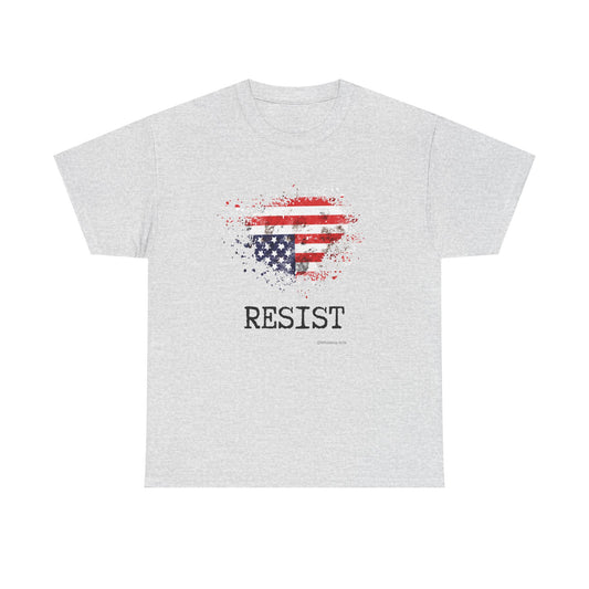 Resist Upside Down USA Flag T-shirt, Sign of Distress, American Flag Unisex Tee, Patriotic Democracy Shirt,  Political Gift, 4th of July