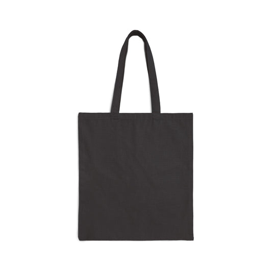 Ka-Boomer! Cotton Canvas Tote Bag in Black Boomer Baby Original Design By Whitetop Arts