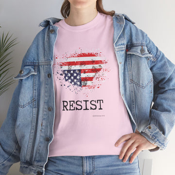 Resist Upside Down USA Flag T-shirt, Sign of Distress, American Flag Unisex Tee, Patriotic Democracy Shirt,  Political Gift, 4th of July
