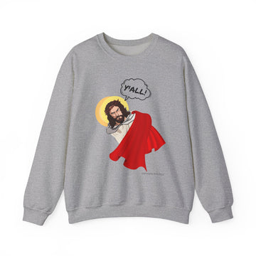 Angry Jesus Unisex Comfy Crewneck Sweatshirt Whitetop Arts