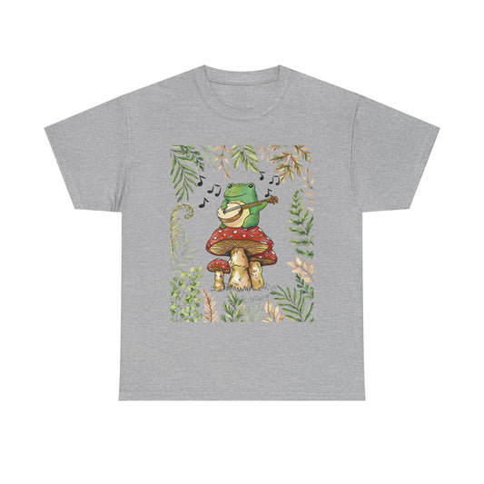 Froggy Mountain Breakdown Unisex Short Sleeve Cotton Tee Shirt Whitetop Arts