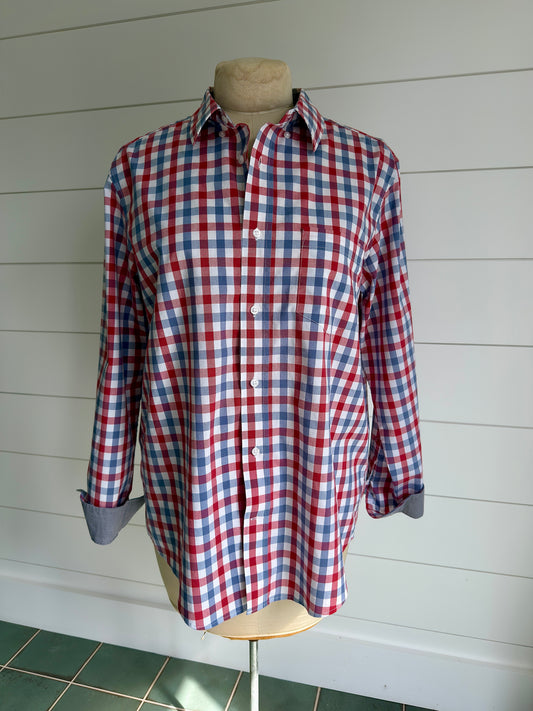 Baking Is My Super Power OOAK Long Sleeve Shirt Repurposed Textiles Holiday